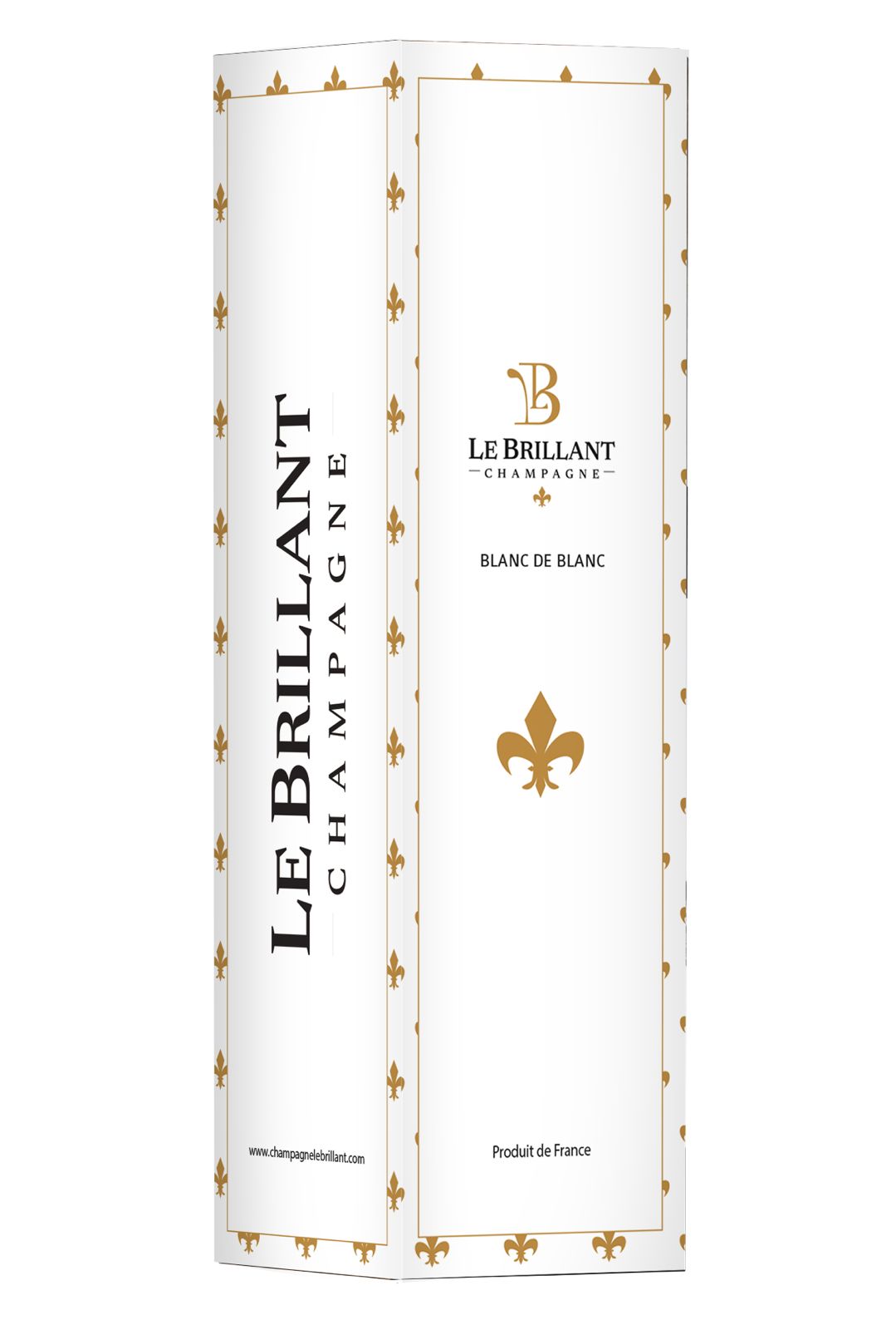 Coffret Champagne Le Brillant Blanc de Blanc 75cl